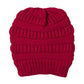 Plush Cable Knit Hat Beanie Fleece Lined Beanie