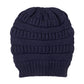 Plush Cable Knit Hat Beanie Fleece Lined Beanie