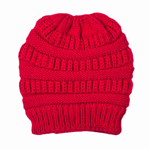 Plush Cable Knit Hat Beanie Fleece Lined Beanie