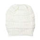 Plush Cable Knit Hat Beanie Fleece Lined Beanie