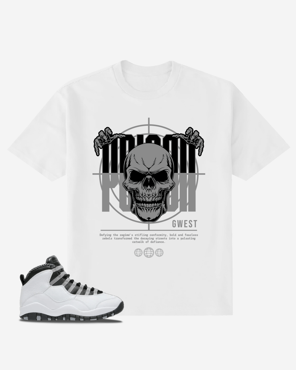 G West Poison Skull Oversized T-Shirt Mens