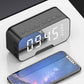 Altavoz Bluetooth portátil con reloj despertador y espejo