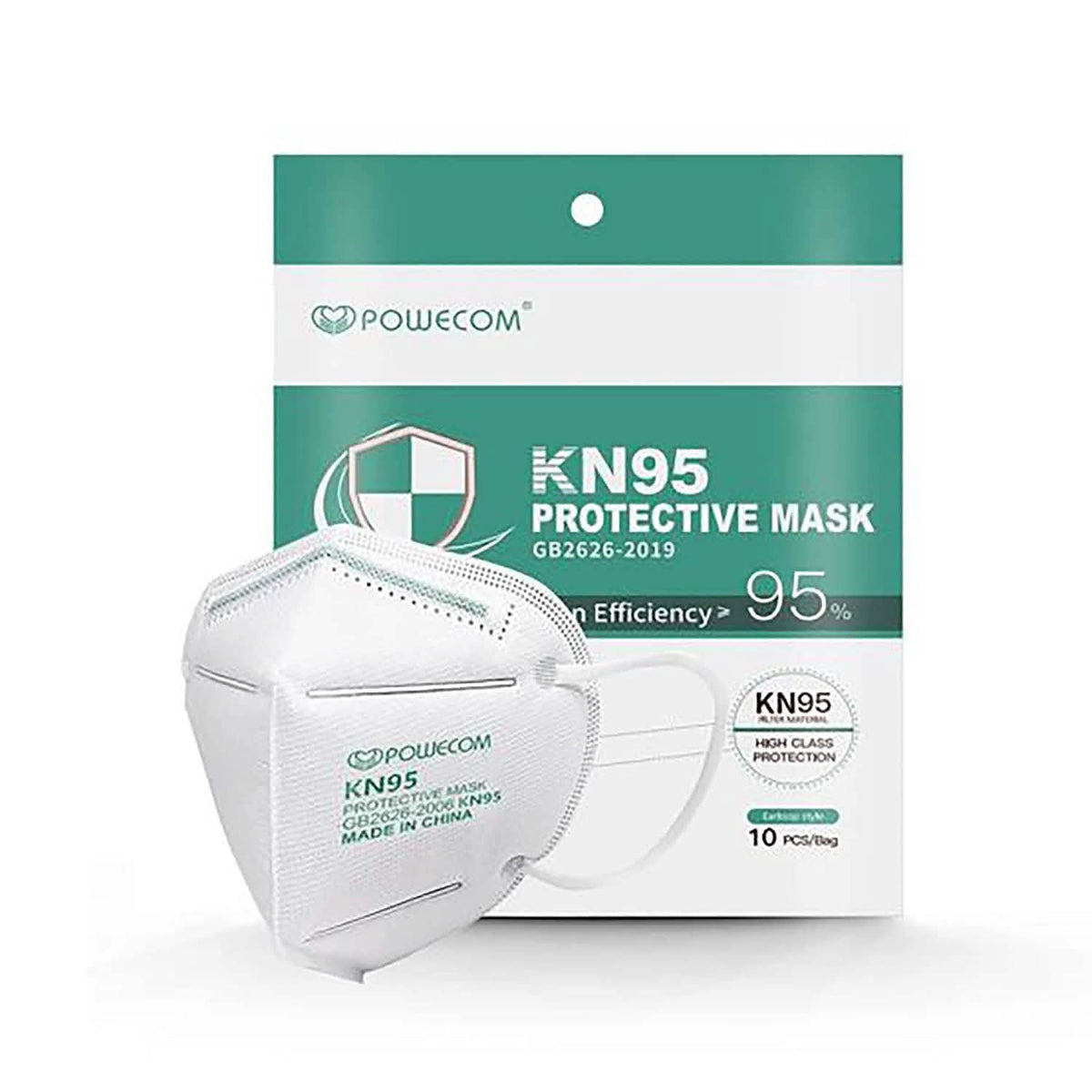 Mascarilla facial KN95 Powecom