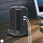 Power Strip Tower with 9 AC-Outlets and 4 USB Charging Ports Switch Control
