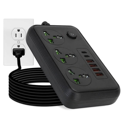 Regleta con cable de extensión de 1.8 m