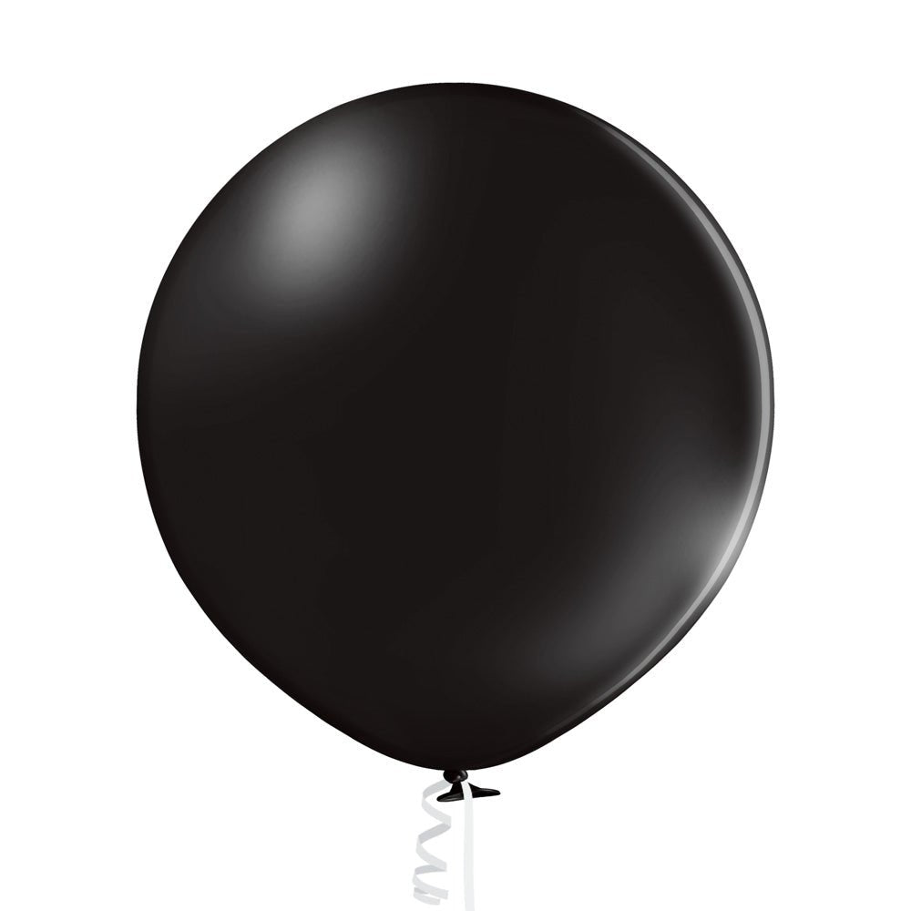 Paquetes de globos de látex negros prémium (5, 11, 16, 24 y 36 pulgadas)