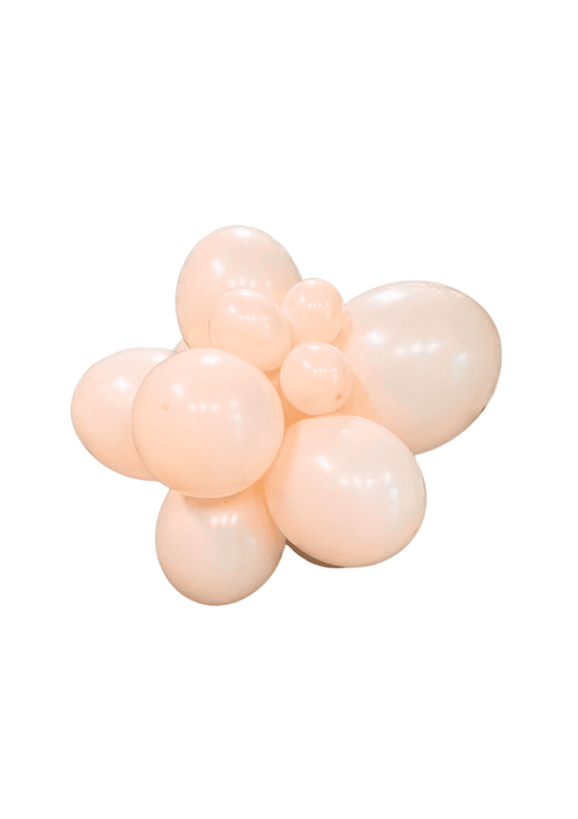 Ramo de globos de látex premium color blush (5", 11" y 17")