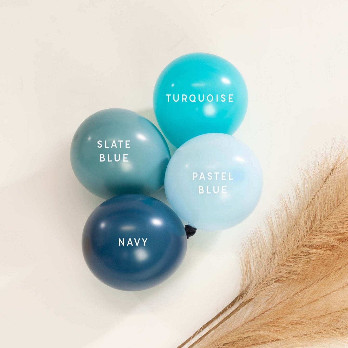 Paquetes de globos de látex azul marino premium (5, 11, 16, 24 y 36 pulgadas)