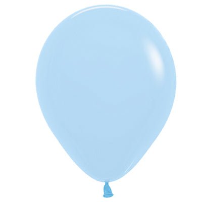 Paquetes de globos de látex Premium Azul Hielo (5, 11, 16, 24 y 36 pulgadas)