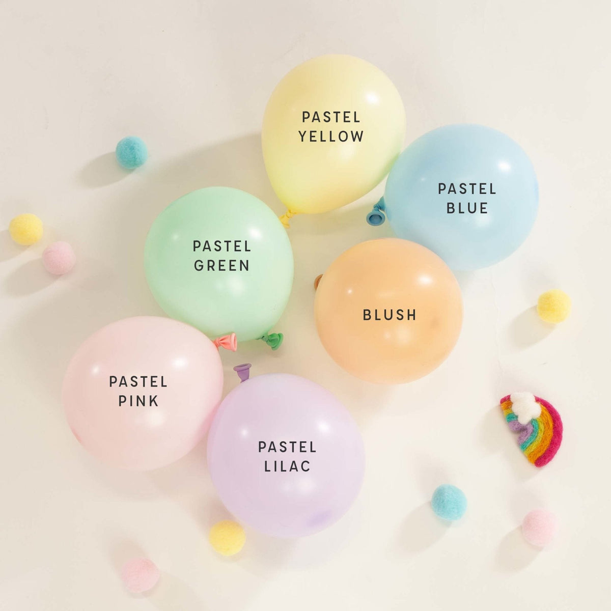 Premium Pink Lemonade Latex Balloon Packs (5", 11”, 16”, 24" and 36”)