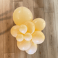 Globos de látex prémium color durazno en racimo (5, 11 y 17 pulgadas)