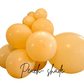 Globos de látex prémium color durazno en racimo (5, 11 y 17 pulgadas)
