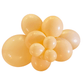 Globos de látex prémium color durazno en racimo (5, 11 y 17 pulgadas)
