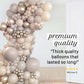 Neutral Boho Balloon Garland Kit – Linen, Gray, Gold, White