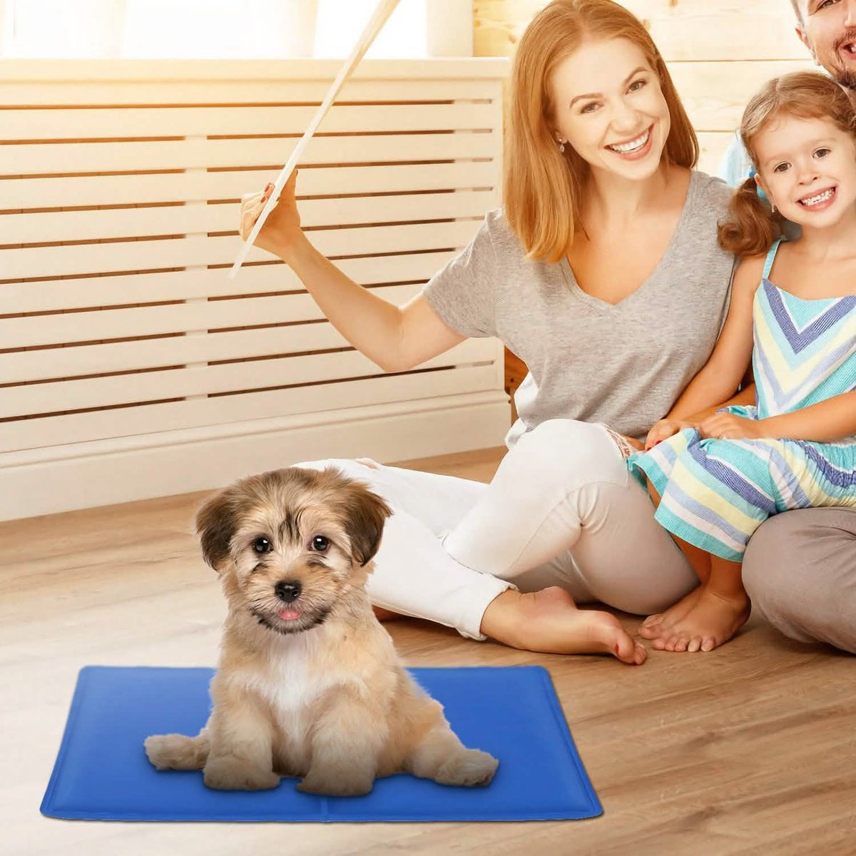 Alfombrilla/manta de gel refrescante para mascotas activada por presión