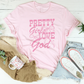 Christian Women's Faith Top – "Pretty Girls Love God" Graphic Shirt