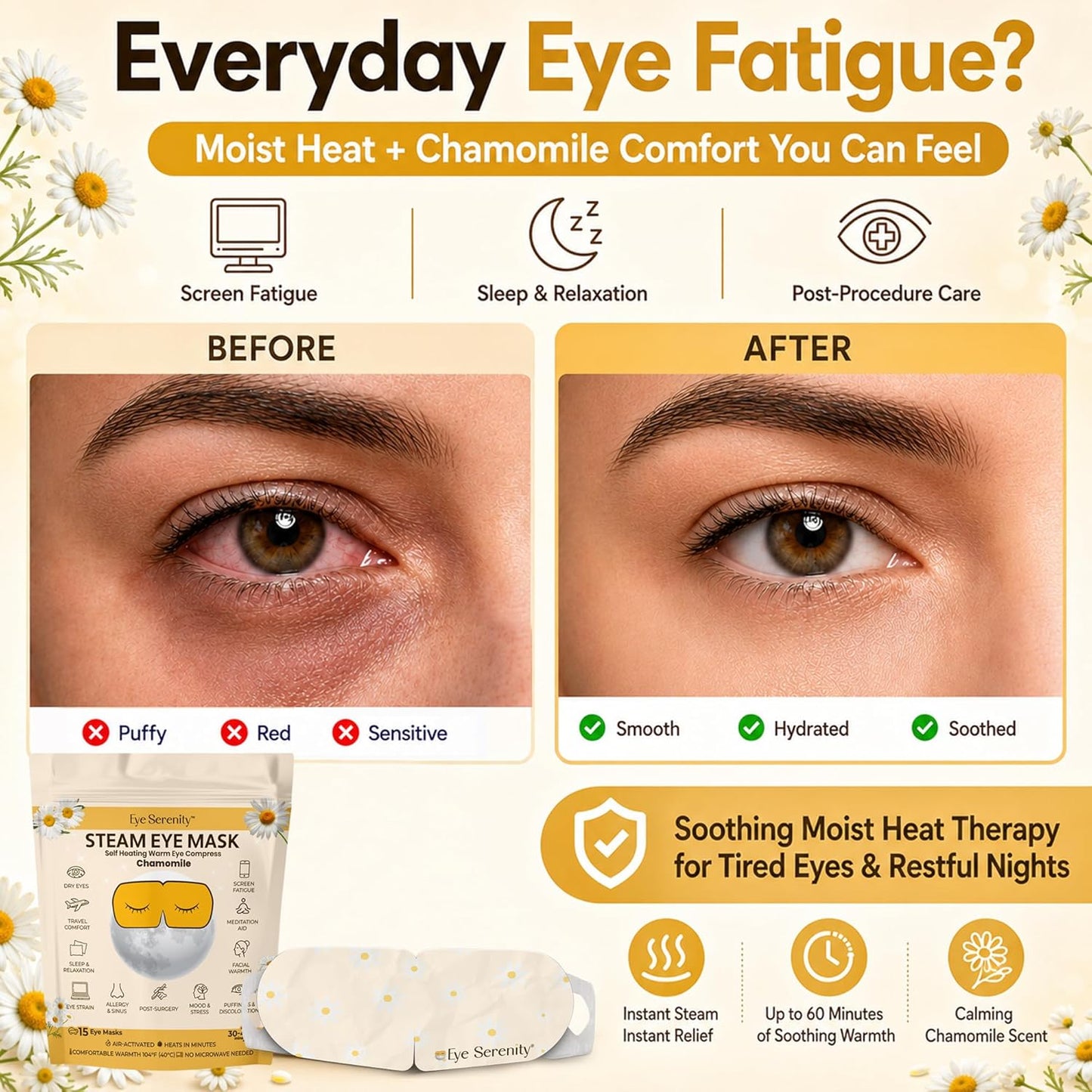 Eye Serenity Steam Eye Mask - CHAMOMILE