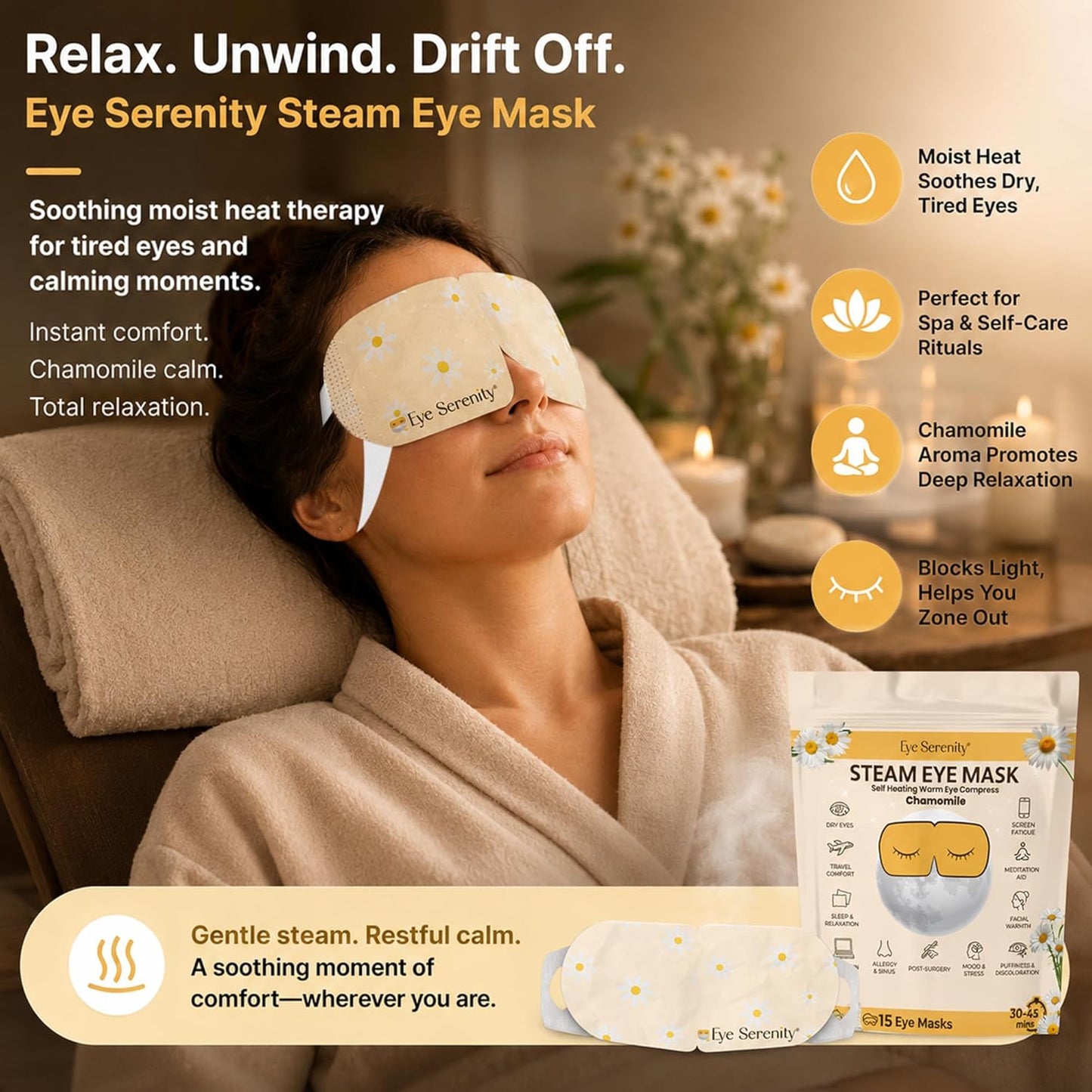 Eye Serenity Steam Eye Mask - CHAMOMILE