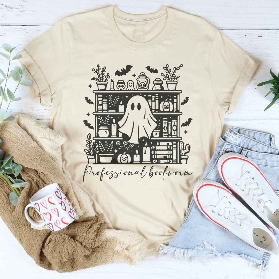 Sarcastic Career Title Shirt – "Professional Bookworm" Graphic Tee