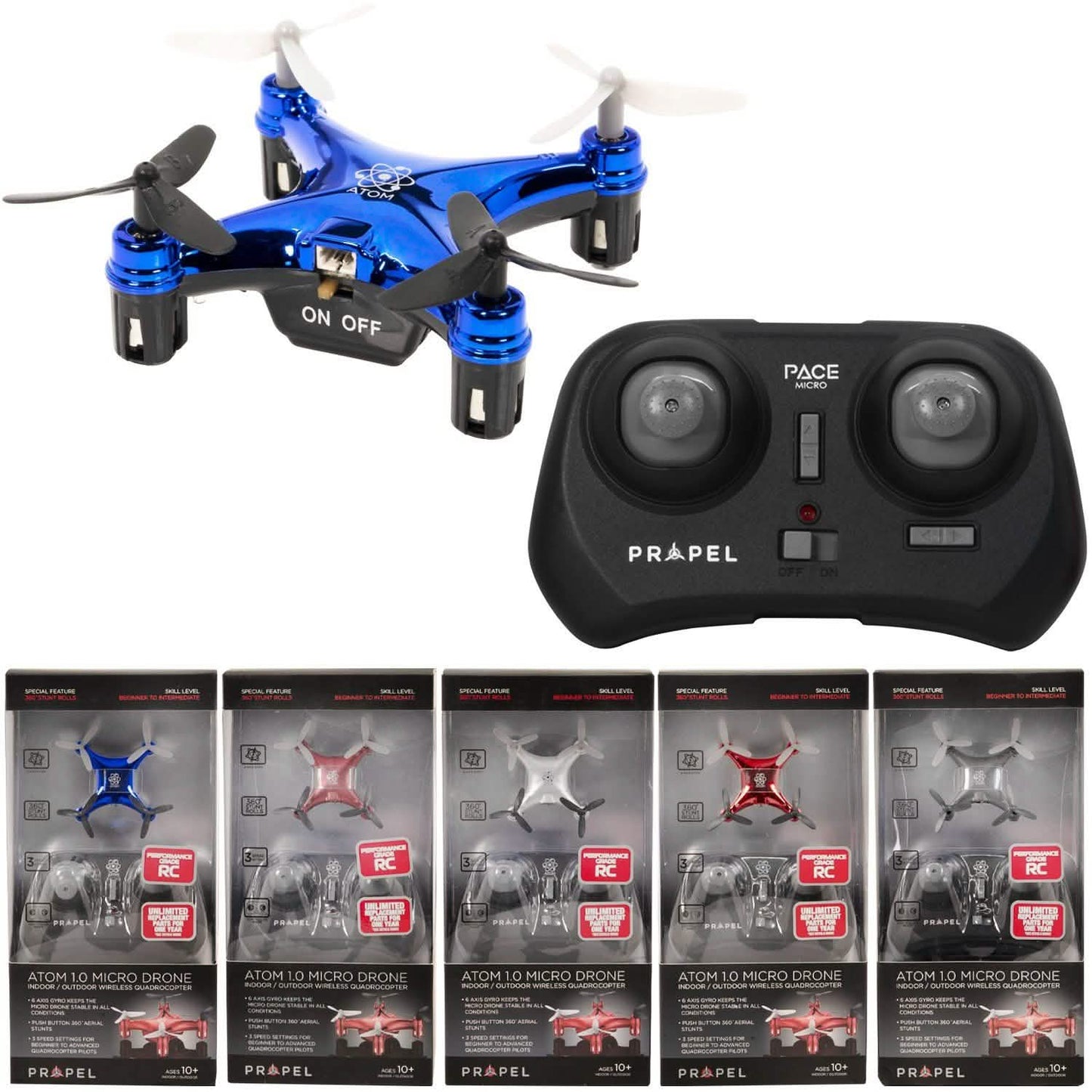 Dron cuadricóptero inalámbrico Propel Atom 1.0 Micro