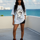 G West Punk Never Die Oversized Women's T-Shirt