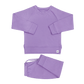 Purple Lily Crew Neck Jogger Set