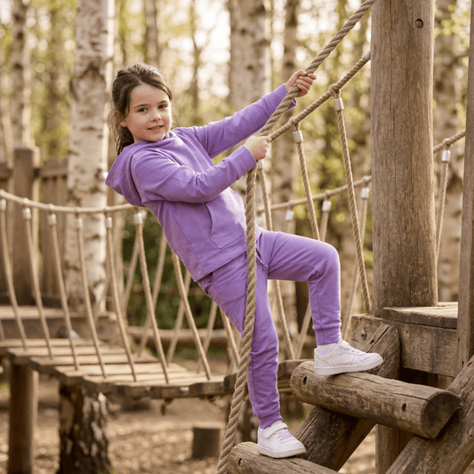 Conjunto Deportivo con Capucha para Niños Sweet Bamboo - Lirio Púrpura