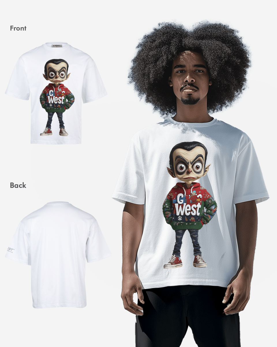 G West Quirky Claus Oversized T-Shirt Mens