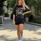 G West Racing Car Graphic Oversized Women's T-Shirt