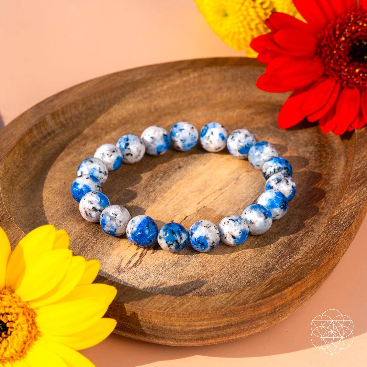 Pulsera de piedra K2 rara de aventura espiritual