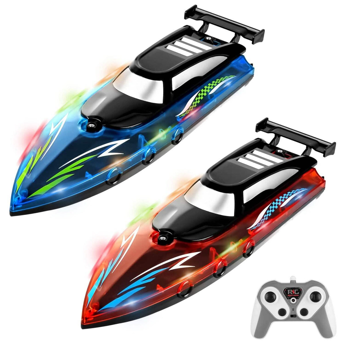Barco RC con luz LED colorida 10KM/H