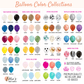 Premium White Latex Balloon Cluster (5", 11” and 17”)