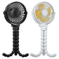Rechargeable Handheld Fan with Flexible Tripod