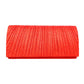 Pleated Shimmery Evening Clutch Crossbody Bag