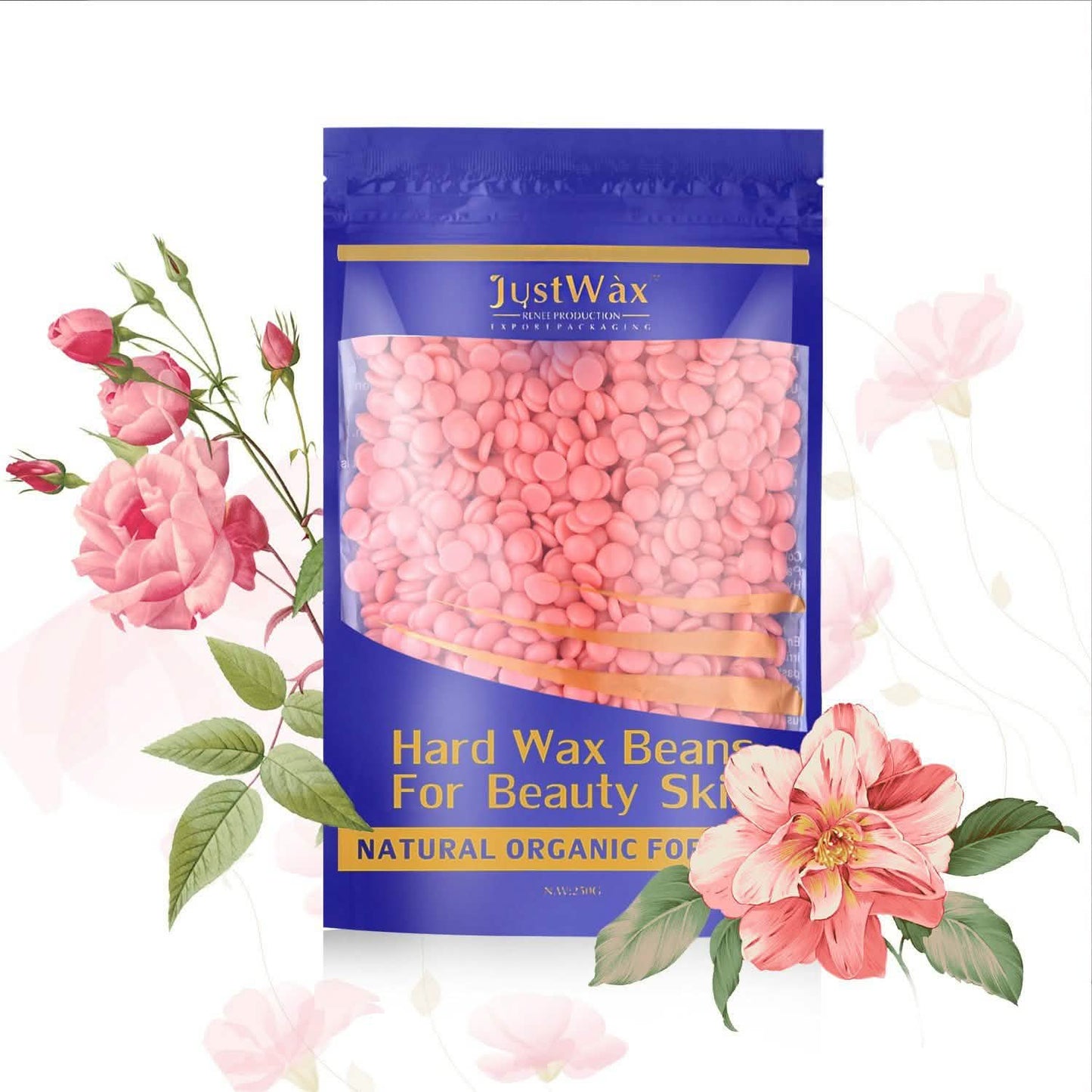 Cera Dura Roja en Perlas para Depilación sin Dolor, Perlas de Cera Natural