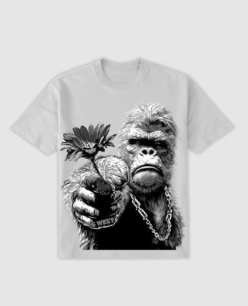 G West Mens Regular Fit Big Mam Front Graphic T Shirt : Gwpbast5052 - 3 Colors