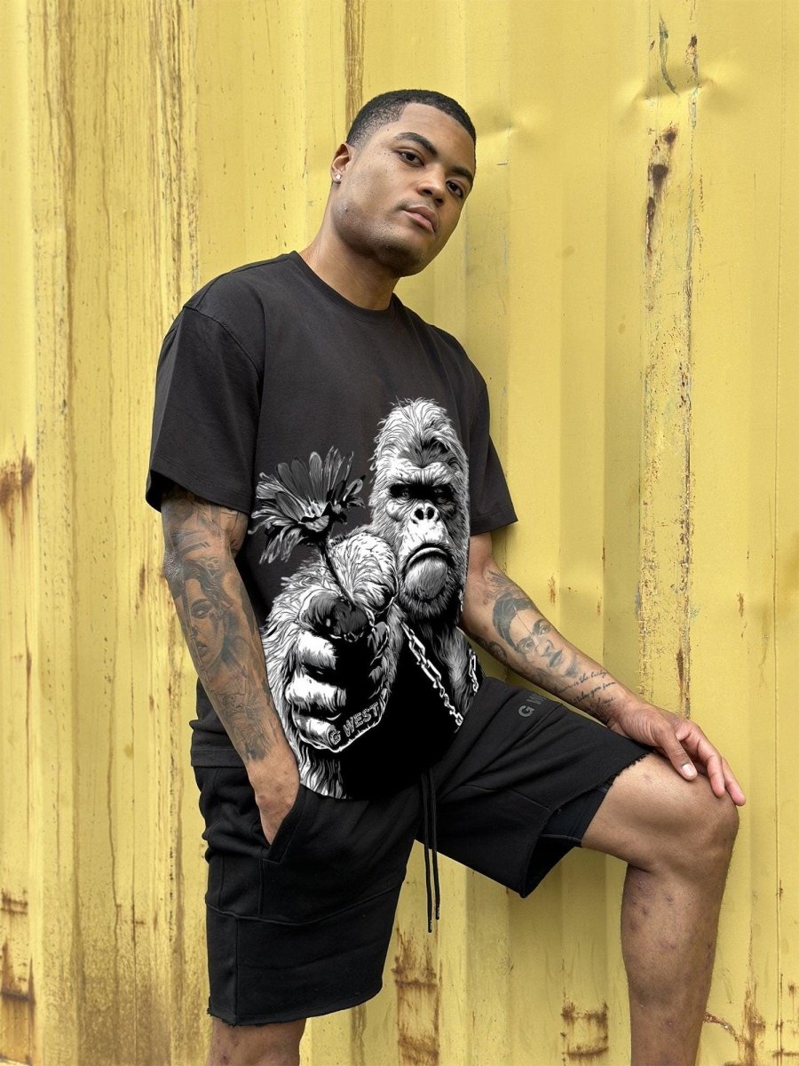 G West Mens Regular Fit Big Mam Front Graphic T Shirt : Gwpbast5052 - 3 Colors