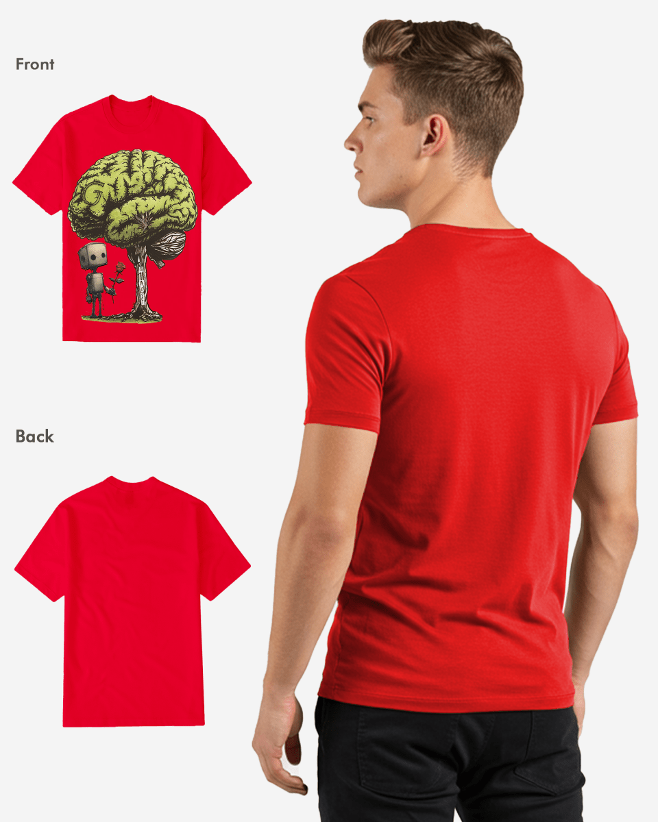 G West Regular Fit T Brain Front Graphic T Shirt Mens