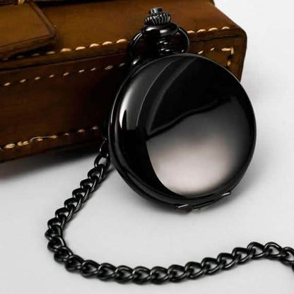 Reloj de Bolsillo Retro Elegante para Hombre con Cadena