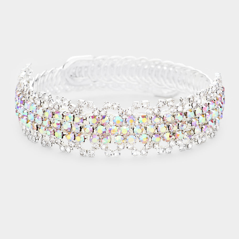 Rhinestone Crystal Pave Evening Bracelet