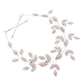 Rhinestone Embellished Leaf Cluster Vine Bun Wrap Headpiece