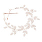 Rhinestone Embellished Leaf Cluster Vine Bun Wrap Headpiece