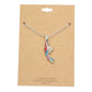 Rhinestone Embellished Parrot Pendant Charm Necklace