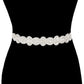 Rhinestone Sash Ribbon Bridal Wedding Belt Headband