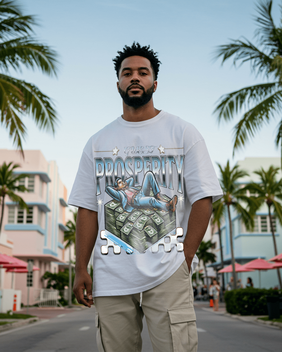 G West Rich Man Oversized T-Shirt Mens