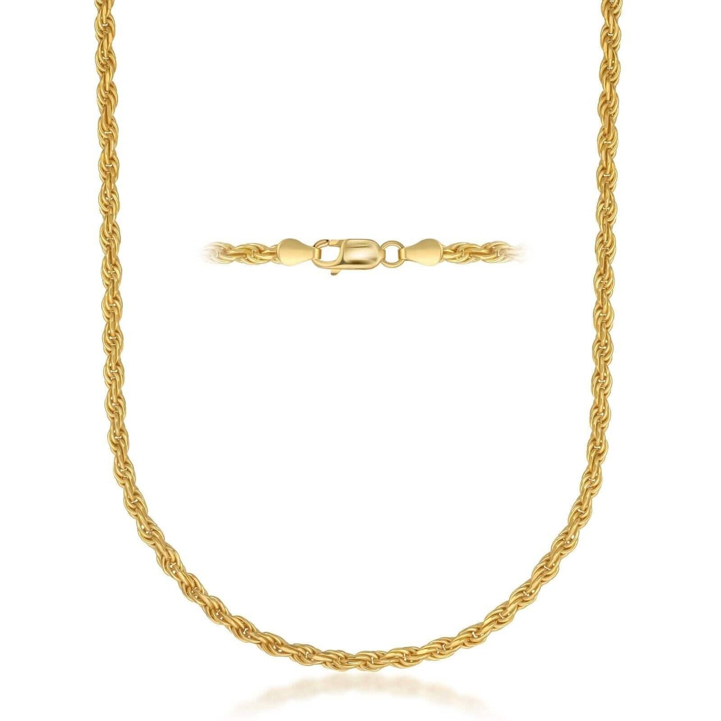 Cadena de Oro Amarillo tipo Soga - 6mm