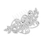 Round Stone Accented Rhinestone Wedding Bridal Hair Comb