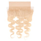 Blonde Body Wave 13x4 Transparent Lace Human Hair Frontal