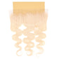 Blonde Body Wave 13x4 Transparent Lace Human Hair Frontal