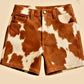 New Men's Natural Leather Shorts Genuine Soft Cowhide Causal Wear Shorts Pant